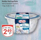 Heringsfilets im Angebot bei GLOBUS in Krefeld Heringsfilets Angebote von Nadler bei GLOBUS Krefeld für 2,49 €