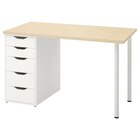 Schreibtisch glänzende Kiefernachbildung/weiß bei IKEA im Gersthofen Prospekt für 117,98 €