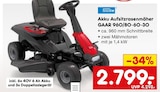 Akku Aufsitzrasenmäher GAAR 960/80-60-30 von Güde im aktuellen Netto Marken-Discount Prospekt für 2.799,00 €