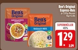 Reis im EDEKA Prospekt Express-Reis Mexikanisch von Ben's Original im aktuellen EDEKA Prospekt für 1,29 €