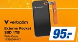 Externe Pocket SSD 1TB Angebote von Verbatim bei expert Würzburg für 95,00 €