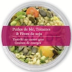 Perles de blé, tomates, fèves de soja ou boulgour fin, lentilles et légumes ou boulgour fin et chèvre dans le catalogue U Express