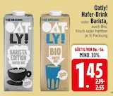 Hafer-Drink oder Barista von Oatly! im aktuellen EDEKA Prospekt für 1,45 €