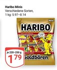 Aktuelle Haribo Angebote bei GLOBUS in Salzgitter Aktuelles Minis Angebot bei GLOBUS in Salzgitter ab 1,79 €