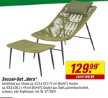 Aktuelles Sessel-Set "Vera" Angebot bei toom Baumarkt in Pforzheim ab 129,99 €