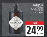 Gin im Angebot bei E center in Bamberg Gin Angebote von Hendrick's bei E center Bamberg für 24,99 €