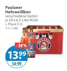 Hefeweißbier von Paulaner im aktuellen V-Markt Prospekt für 13,99 €