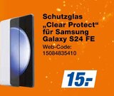 Schutzglas Clear Protect für Samsung Galaxy S24 FE Angebote von Samsung bei expert Halle für 15,00 €