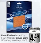 Räucher-Lachs oder Graved-Lachs Angebote von Krone Fisch bei EDEKA Bad Kreuznach für 4,49 €