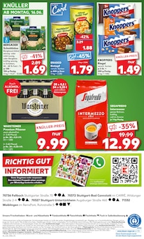 Warsteiner im aktuellen Kaufland Prospekt (Stuttgart) Warsteiner im Kaufland Prospekt "Aktuelle Angebote" mit 54 Seiten (Stuttgart)