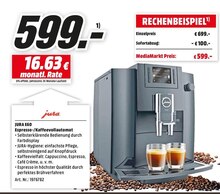 E60 Espresso-/Kaffeevollautomat bei Media-Markt in Herne E60 Espresso-/Kaffeevollautomat im Angebot bei Media-Markt Herne für 599,00 €