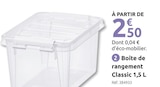 Mr.Bricolage Nort-sur-Erdre - Promo Boîte de rangement Classic 1,5 L Promo Boîte de rangement Classic 1,5 L à 2,50 € dans le catalogue Mr.Bricolage à Nort-sur-Erdre