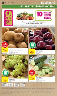 Promotion Raisin Blanc dans le prospectus Intermarché Super, valable du 04/08/2026 au 16/08/2026 Promo Raisin Blanc dans le catalogue Intermarché Super du moment à la page 4