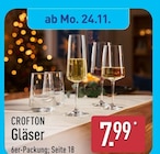 Gläser im Angebot bei ALDI Nord in Chemnitz Gläser Angebote von CROFTON bei ALDI Nord Chemnitz für 7,99 €