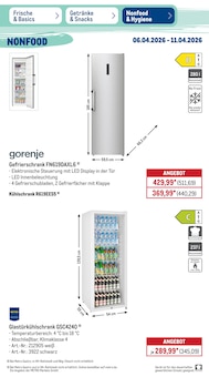 Kühlschrank im aktuellen METRO Prospekt (Dinslaken) Kühlschrank im METRO Prospekt "Wochenangebote" mit 52 Seiten (Dinslaken)