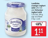 cremiger Joghurt mild 3,8% Fett Angebote von Landliebe bei Marktkauf Ludwigsburg für 1,11 €
