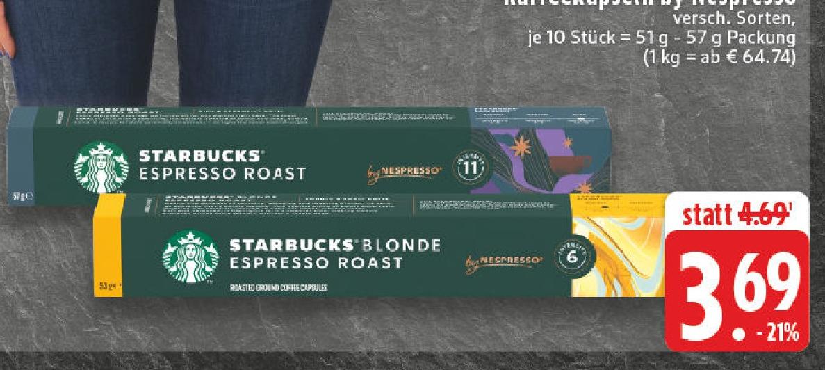 Espresso Roast Angebote von Starbucks bei E center Bergheim für 3,69 €