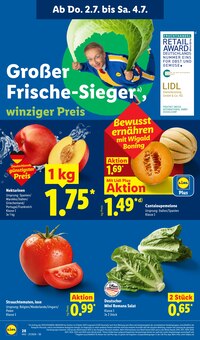 Gemüse im Lidl Prospekt "LIDL LOHNT SICH" mit 67 Seiten (Oldenburg)