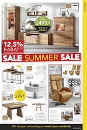 Aktueller BRAUN Möbel-Center Prospekt mit Tisch, "BRAUN SUMMER SALE", Seite 5