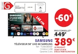 Hyper U Alès - Promo Téléviseur 58" uhd 4k Promo Téléviseur 58" uhd 4k à 389,00 € dans le catalogue Hyper U à Alès