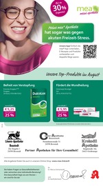 Aktueller mea - meine apotheke Apotheken Prospekt in Boostedt und Umgebung, "Unsere August-Angebote" mit 4 Seiten, 01.08.2025 - 31.08.2025