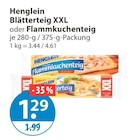 Tiefkühlkost im V-Markt Prospekt Blätterteig XXL von Henglein im aktuellen V-Markt Prospekt für 1,29 €
