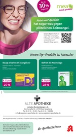 mea - meine apotheke Apotheken Prospekt der aktuellen Woche mit 4 Seiten, gültig von 01.10.2026 bis 31.10.2026, in Bad Segeberg und Umgebung Aktueller mea - meine apotheke Apotheken Prospekt in Bad Segeberg und Umgebung, "Unsere Oktober-Angebote" mit 4 Seiten, 01.10.2026 - 31.10.2026
