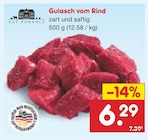 Gulasch vom Rind im Angebot bei Netto Marken-Discount in Wismar Gulasch vom Rind Angebote von Gut Ponholz bei Netto Marken-Discount Wismar für 6,29 €
