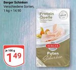 Schinken im Angebot bei GLOBUS in Altenburg Schinken Angebote von Berger bei GLOBUS Altenburg für 1,49 €
