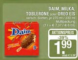 Eis Angebote von Daim, Milka, Toblerone, Oreo bei EDEKA Haltern am See für 1,99 €