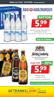 König Pilsener im Getränkeland Prospekt "Die Getränkekönner" mit 11 Seiten (Rostock)