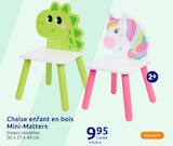 Chaise enfant en bois - MINI MATTERS en promo chez Action Lyon à 9,95 €