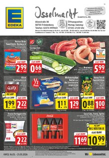 Coca Cola im EDEKA Prospekt "Aktuelle Angebote" mit 24 Seiten (Menden (Sauerland))