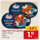 Zarte Heringsfilets Angebote von Appel bei Netto Marken-Discount Speyer für 1,11 €