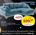 Eckgarnitur für 699,99 € bei ROLLER im Angebot Eckgarnitur im aktuellen ROLLER Prospekt