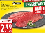 Zarte Hüftsteaks Angebote von Deutsches Jungbullenfleisch bei EDEKA Paderborn für 2,49 €