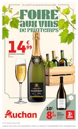 Catalogue Auchan Hypermarché à Feigères, avec 36 pages Prospectus Auchan Hypermarché à Feigères: "FOIRE AUX VINS DE PRINTEMPS", 36} pages, 17/03/2026 - 29/03/2026
