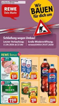 REWE Prospekt der Woche "Dein Markt" Seite 1, 07.04.2026 bis 11.04.2026 für Potsdam Aktueller REWE Prospekt "Dein Markt" Seite 1 von 24 Seiten für Potsdam