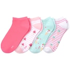 4 Paar Mädchen Sneaker-Socken im Set für 6,00 € bei Ernstings family im Angebot 4 Paar Mädchen Sneaker-Socken im Set im aktuellen Ernstings family Prospekt