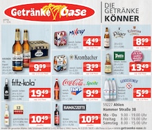 Krombacher im Getränke Oase Prospekt "Aktuelle Angebote" mit 1 Seiten (Ahlen)