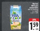 100% pure coconut water im Angebot bei EDEKA in Altenburg 100% pure coconut water Angebote von Vita Coco bei EDEKA Altenburg für 1,59 €