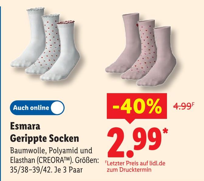 Gerippte Socken