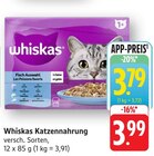 Katzennahrung im Angebot bei E center in Bruchsal Katzennahrung Angebote von Whiskas bei E center Bruchsal für 3,79 €