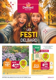 Catalogue Delbard en cours à Vraiville et aux alentours : «Les festi Delbard» avec 8 pages, valable du 09/10/2024 au 20/10/2024