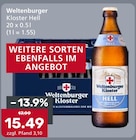 Getränke König - Kloster Hell Angebot im Prospekt Kloster Hell bei Getränke König im Prospekt "" für 15,49 €