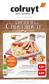Catalogue Supermarchés Colruyt en cours à Autrans et alentours, "le RETOUR de la CHOUCROUTE", 4 pages, 08/10/2025 - 12/10/2025