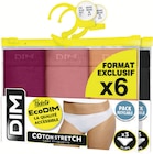 Lot de 6 slips femme Ecodim - DIM - Intermarché Super à Amiens Lot de 6 slips femme Ecodim - DIM en promo chez Intermarché Super Amiens à 14,90 €