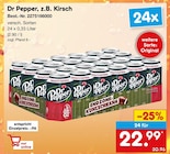 Dr Pepper, z.B. Kirsch Angebote von Dr Pepper bei Netto Marken-Discount Fürth für 22,99 €