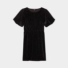 Robe velours à strass Liberto noir fille à 9,09 € dans le catalogue La Halle