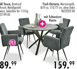 Stuhl Tosca oder Tisch Ontario für 89,99 € bei SB Möbel Boss im Angebot Stuhl Tosca oder Tisch Ontario im aktuellen SB Möbel Boss Prospekt